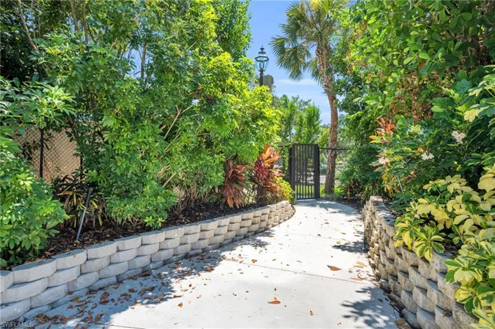 private gate access to Mercato, only accessible by residents of Egrets Walk