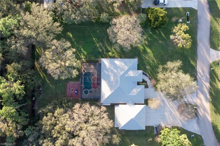 Overhead view of the entire property.