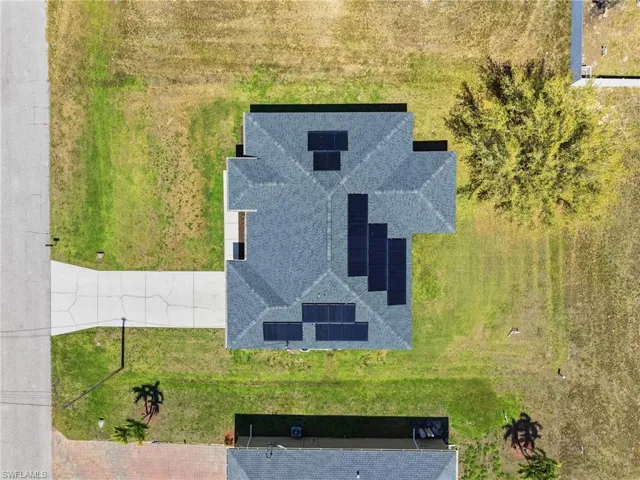 View from above of property