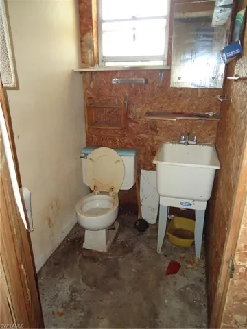 half bath located in the garage