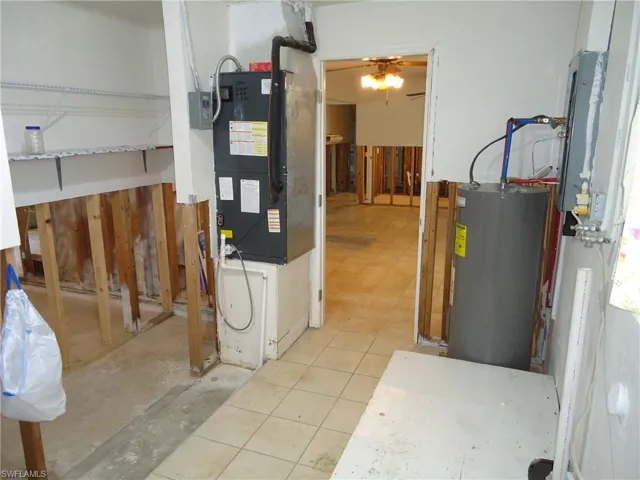 utility room for washer and dryer