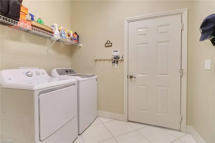 very spacious laundry room