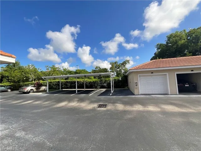 View of carport parking