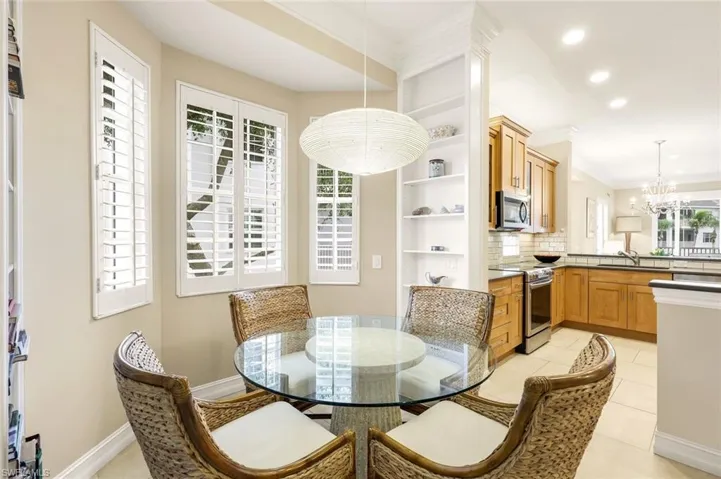 Flex Space with Bay Window and Custom Built-Ins