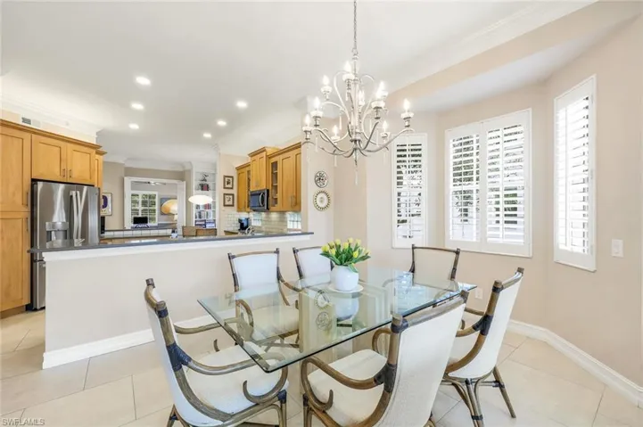 Dining Area with Bay Window