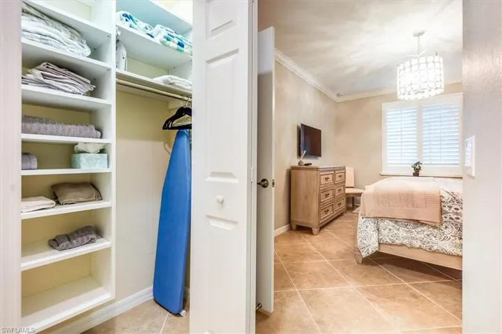 One of 2 closets in the primary bedroom