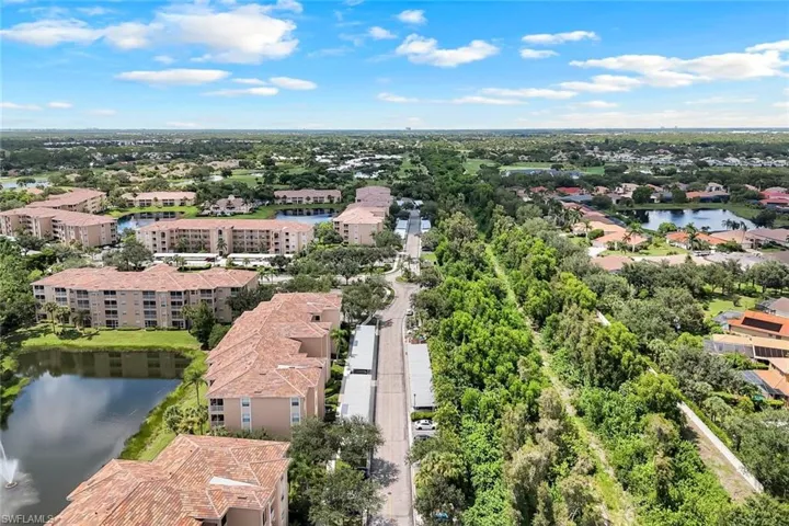 Aerial view of a large body of water