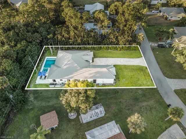 View of property location with property parcel outlined