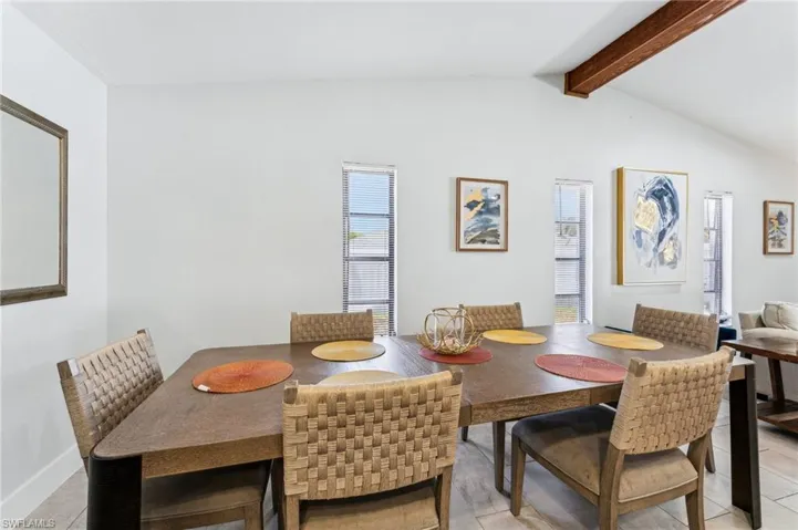 View of dining area