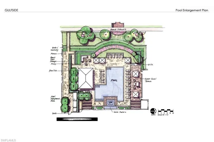 Rendering of new pool area layout