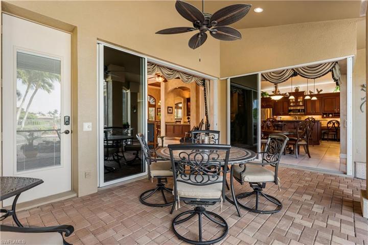 This is a view looking into the home from your screened in lanai.