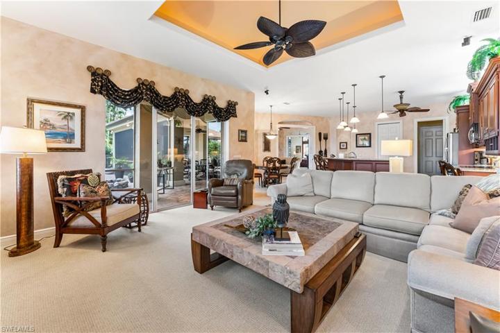 This is your 2nd living space with an open concept. Tray ceiling.