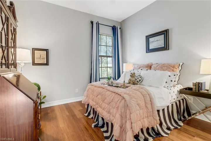 Bedroom featuring wood finished floors