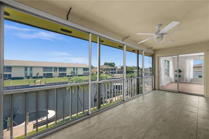 Lanai overlooking the canal