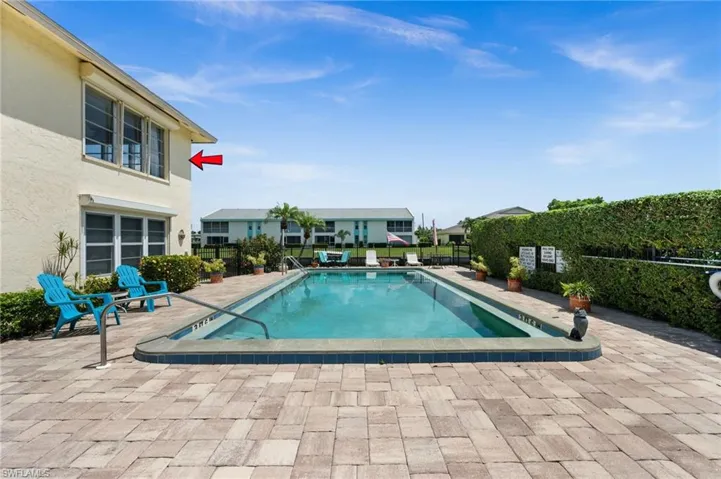 Beautiful community pool right next to the condo