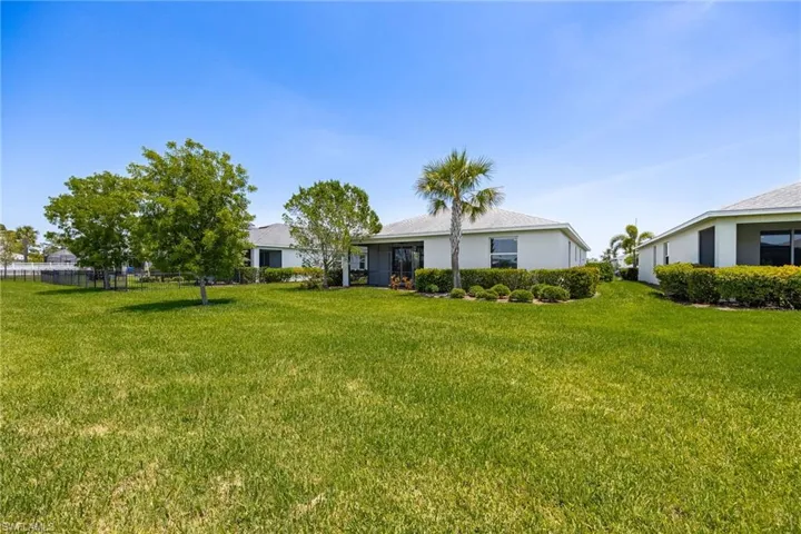 View of grassy yard