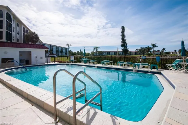 Pool at building next door