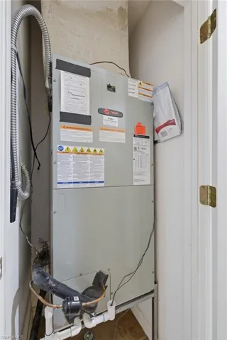 Trane A/C Air Handler Closet in Hallway