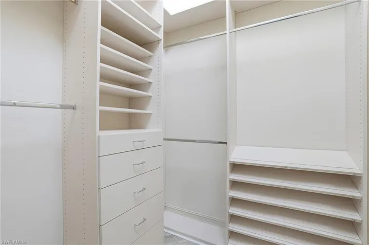 View of spacious closet