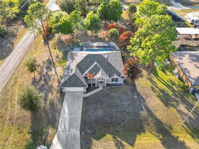 View from above of property