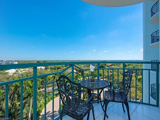 Open terrace with easterly sunrise views