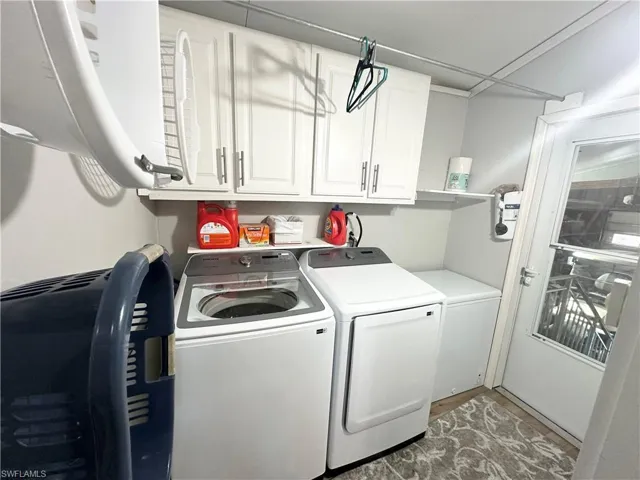 Laundry inside the home