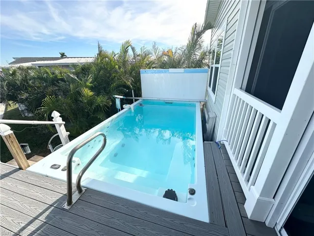 Get your exercise in the swimming spa
