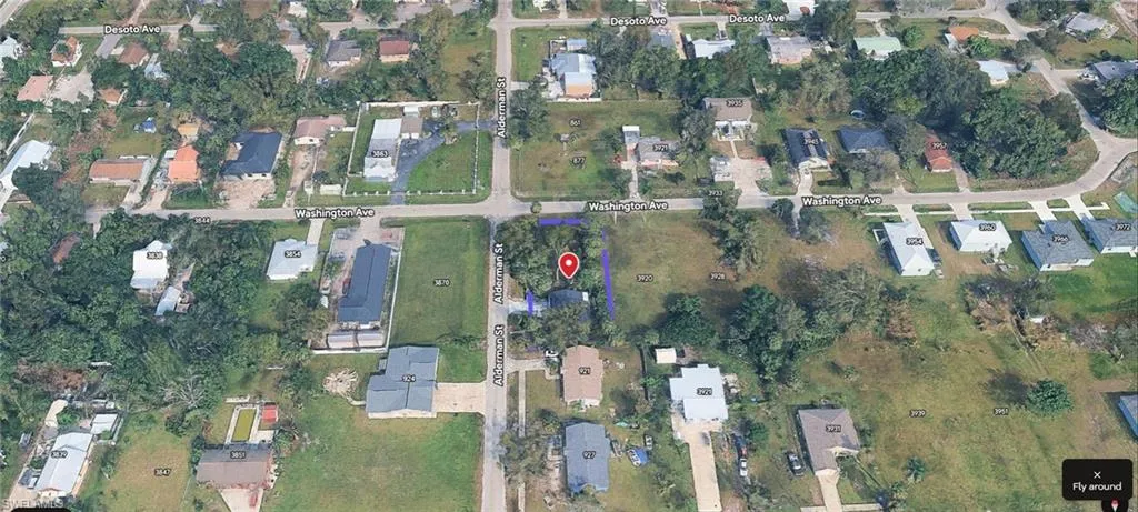 Aerial view of property's location