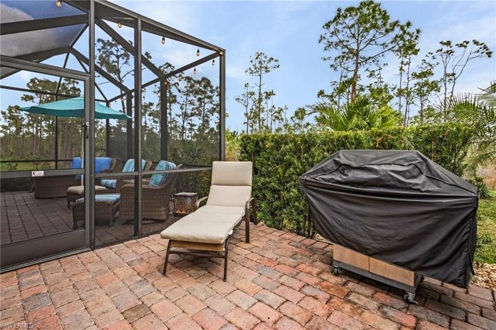 Exterior lanai extension perfect for grilling and sunbathing