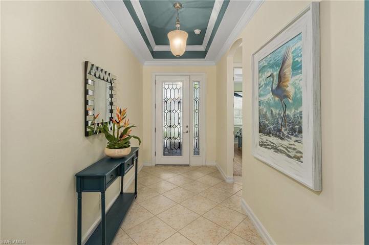 Entry with plenty of room for gallery walls.