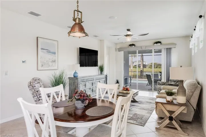Dine at the kitchen counter or the breakfast area.