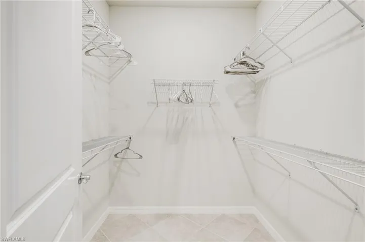 Master walk-in closet