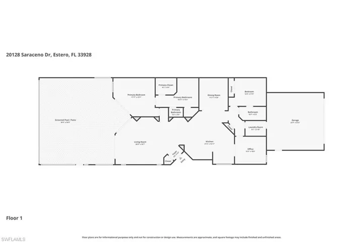 View of floor plan / room layout