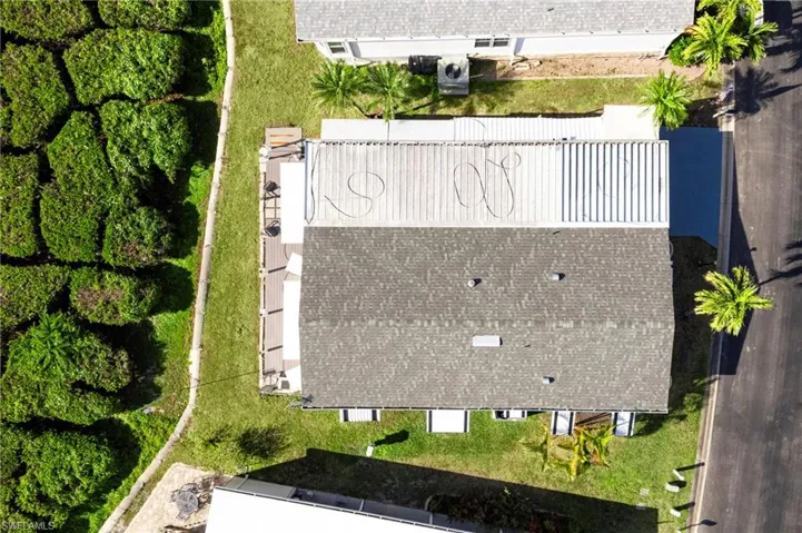 View from above of property
