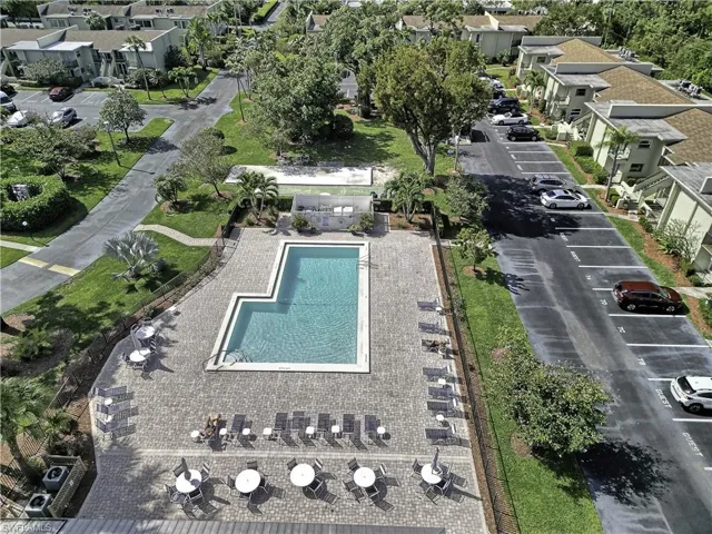 Aerial view of Hidden Gardens Pool