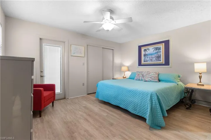 Primary bedroom featuring LVP floors