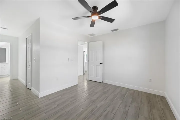 Bedroom, hallway to Bathroom and Walk in Closet