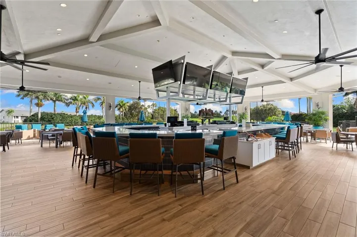 Outdoor bar to unwind after a round of golf!