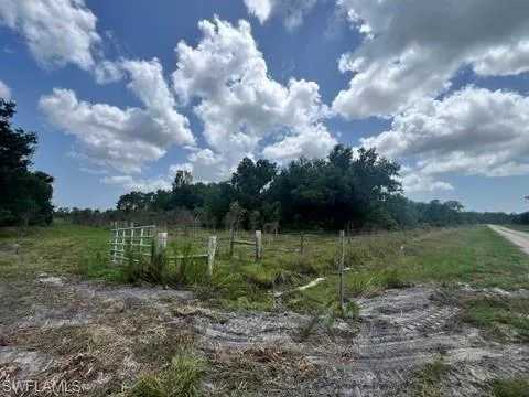 View of yard with a rural view