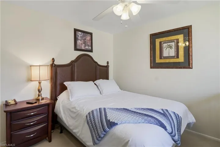 Bedroom with ceiling fan