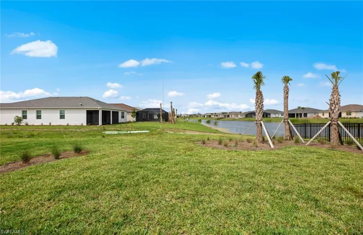 Spacious backyard