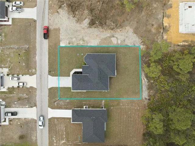 View of property location with property boundaries highlighted