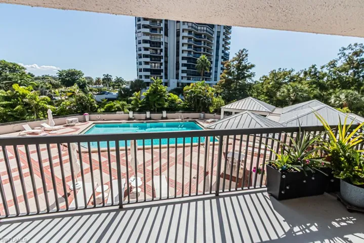 View of pool from your balcony