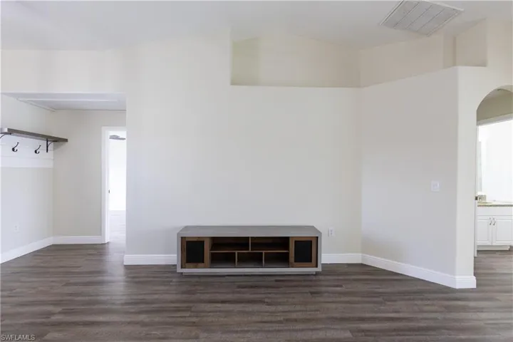 Family Room with Cathedral ceilings