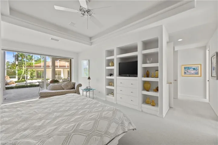 Custom built-ins add both style and function to this generously sized suite.
