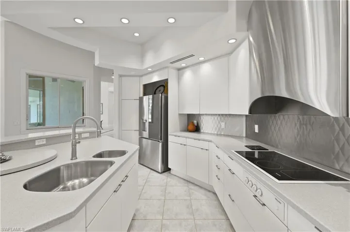 Abundant cabinetry and counter space.