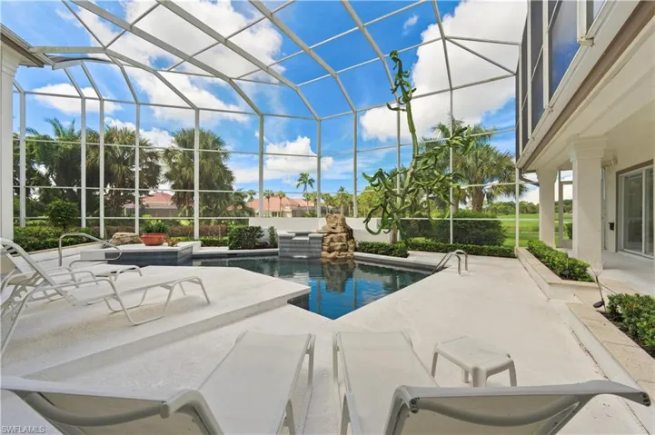 Soak up the Florida sunshine from this spacious pool and lanai.