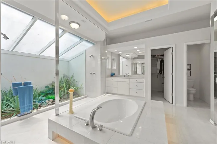 Your own spa-like retreat with a soaking tub and an abundance of natural light.