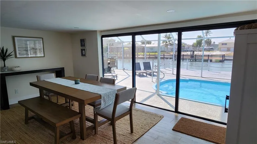 Dining area featuring hardwood / wood-style flooring