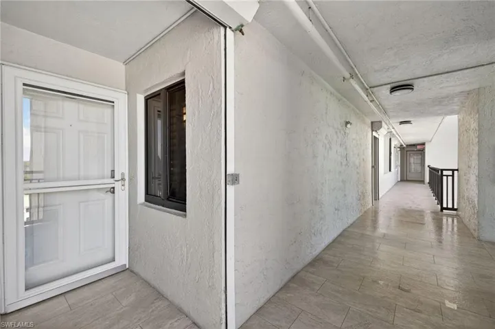 Entrance to unit